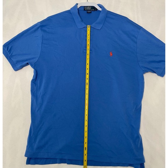 Polo Ralph Lauren Polo Shirt Classic Fit Short Sleeve Casual Blue L - Picture 6 of 7